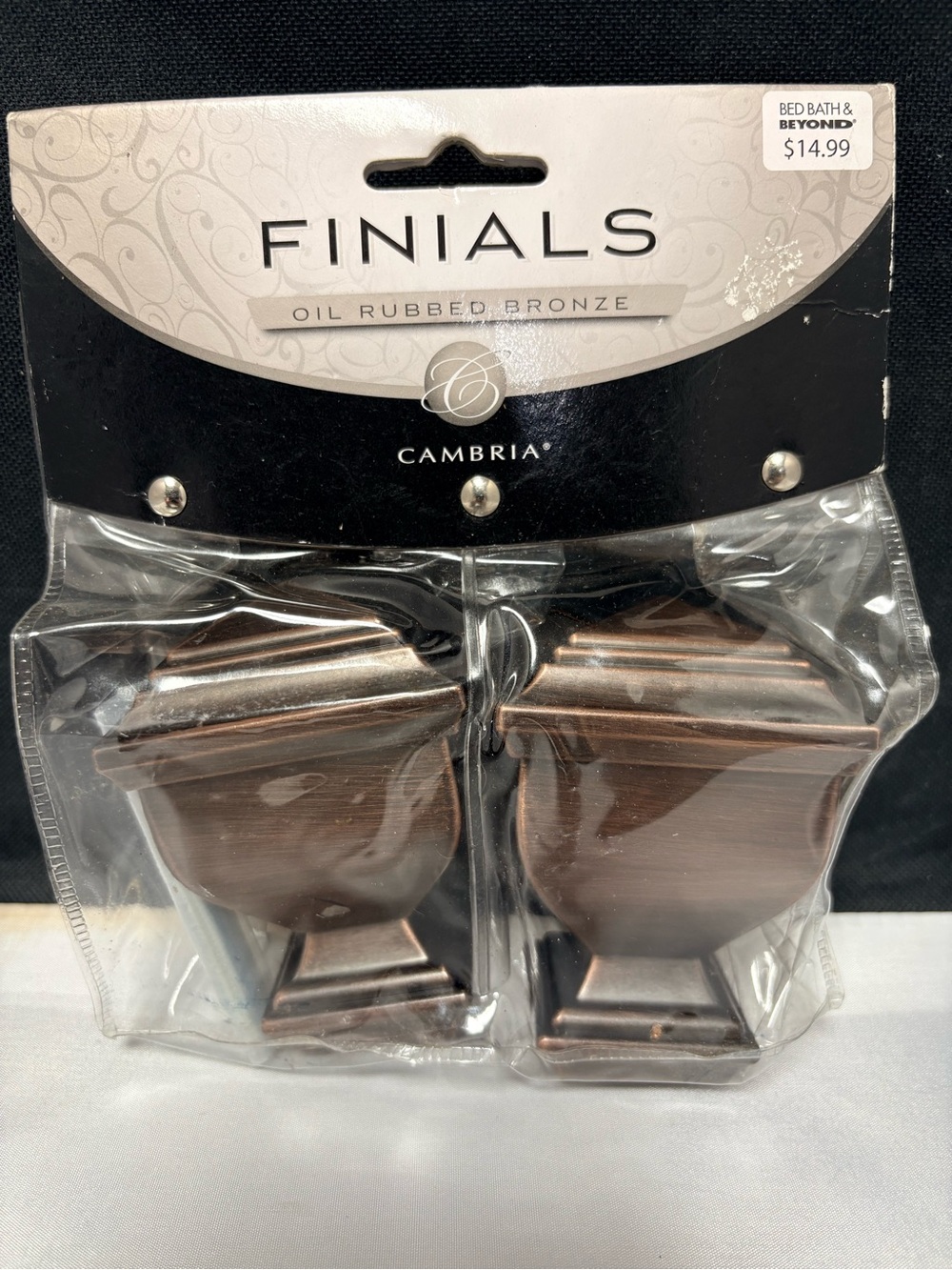Cambria Oil Rubbed Bronze Finials (Pair) Bed Bath Beyond